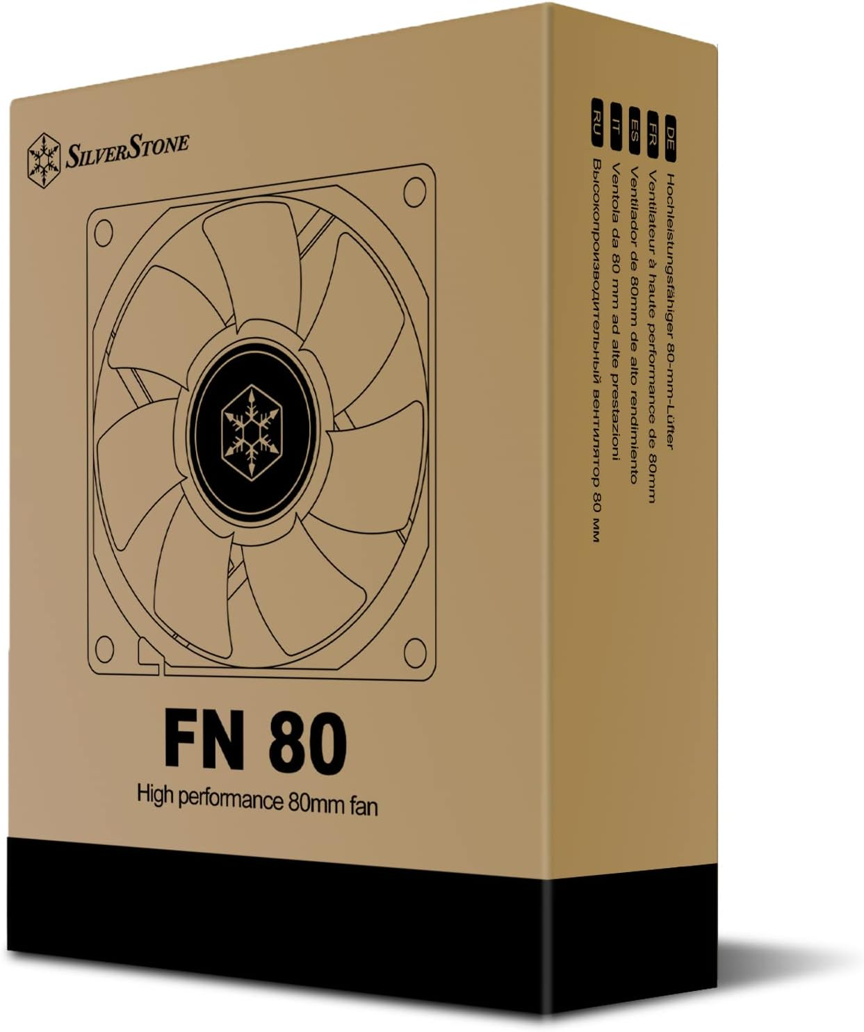SilverStone FN80 80mm High-Performance Case Fan, 2000 RPM, 27.81 CFM, Hydraulic Bearing, Black | SST-FN80B thumbnail 7