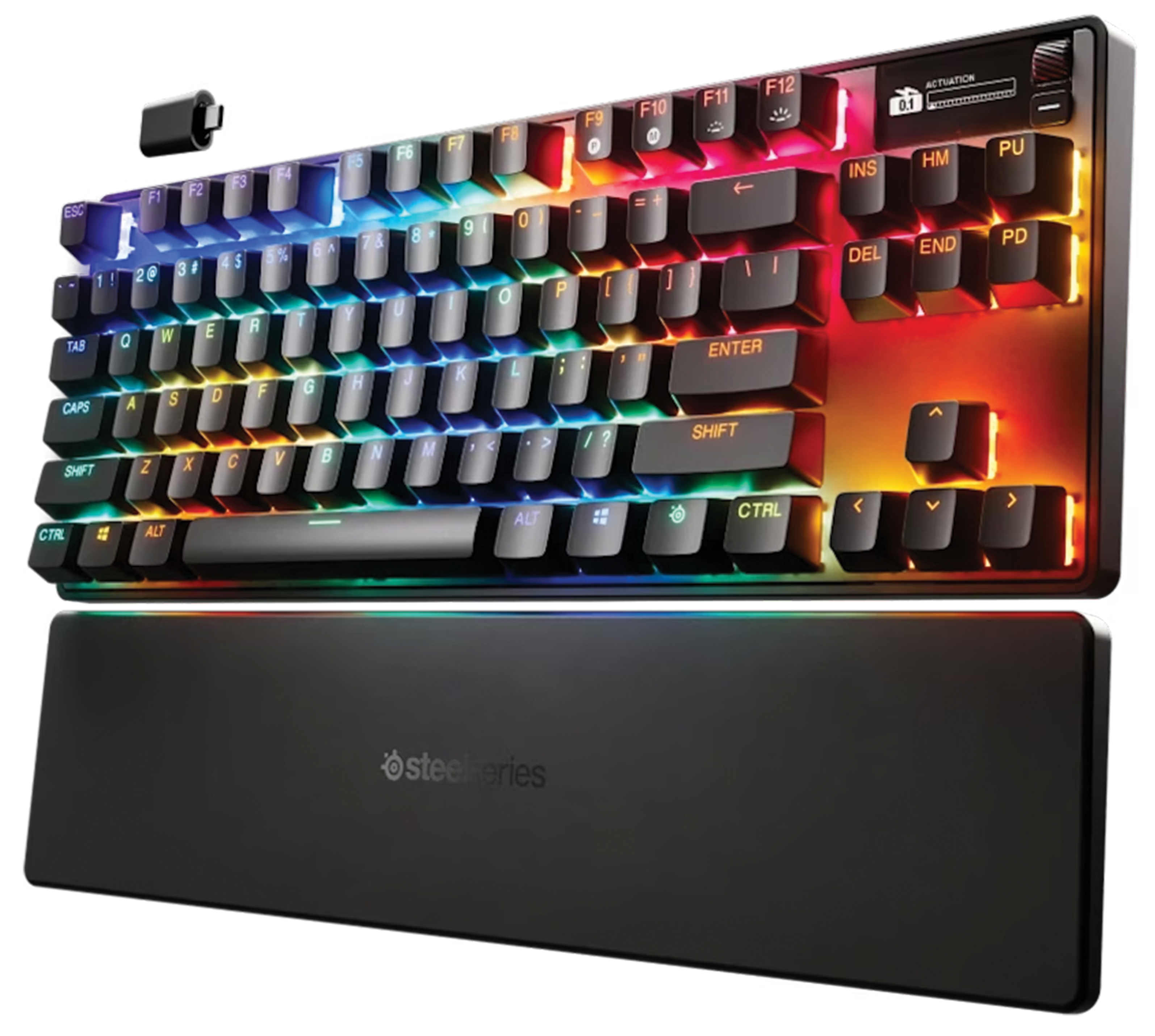 SteelSeries Apex Pro TKL Wireless Gen 3 Gaming Keyboard, World’s Fastest OmniPoint 3.0 HyperMagnetic Switches, Quantum 2.0 Wireless, & Rapid Trigger, US Layout, Black | 64871 – Buy Online