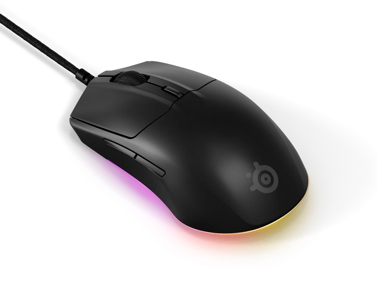 SteelSeries Rival 3 Wired Gaming Mouse, Gen 2 RGB, 8,500 CPI TrueMove Core Sensor | 62515 thumbnail 2