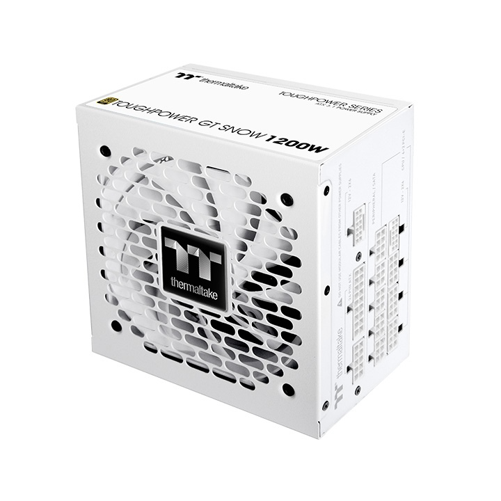 Thermaltake Toughpower GT Snow 1200W White Power Supply, ATX 3.1, 80+ Gold, Fully Modular, PCIe 5.1 Ready, 12V-2x6 Connector, White | PS-TPT-1200FNFAGK-W thumbnail 3