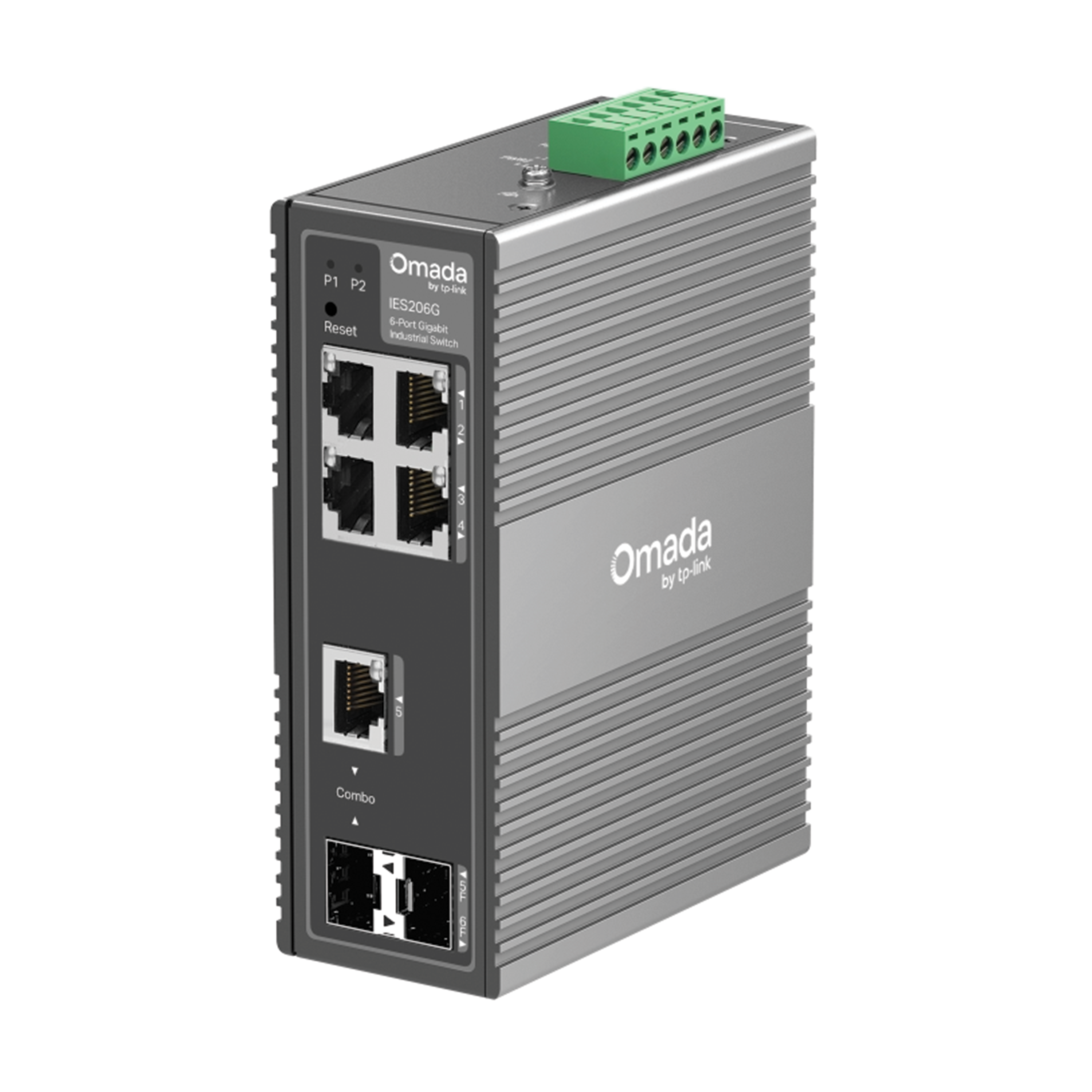 TP-Link Omada IES206G Industrial 6-Port Gigabit Easy Managed Switch, IP40 Rated, DIN-Rail/Wall Mount, -40°C to 75°C | IES206G – Buy Online