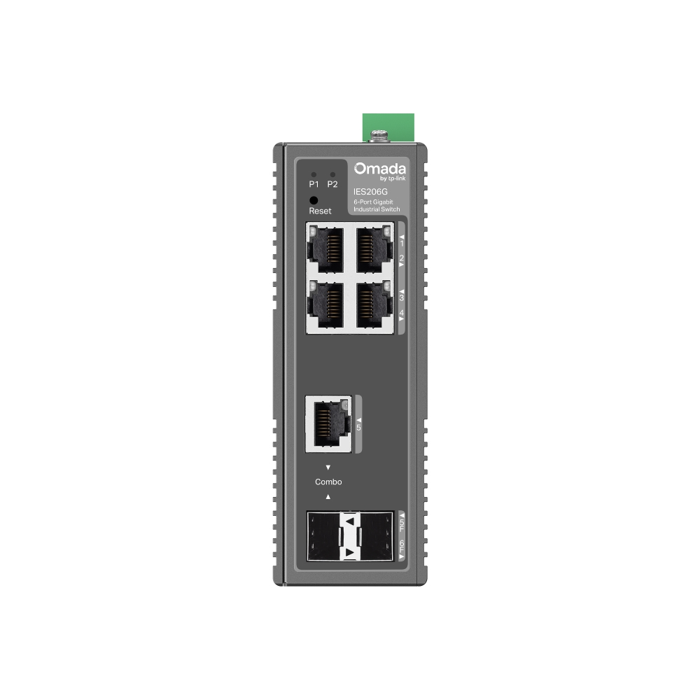 TP-Link Omada IES206G Industrial 6-Port Gigabit Easy Managed Switch, IP40 Rated, DIN-Rail/Wall Mount, -40°C to 75°C | IES206G thumbnail 2