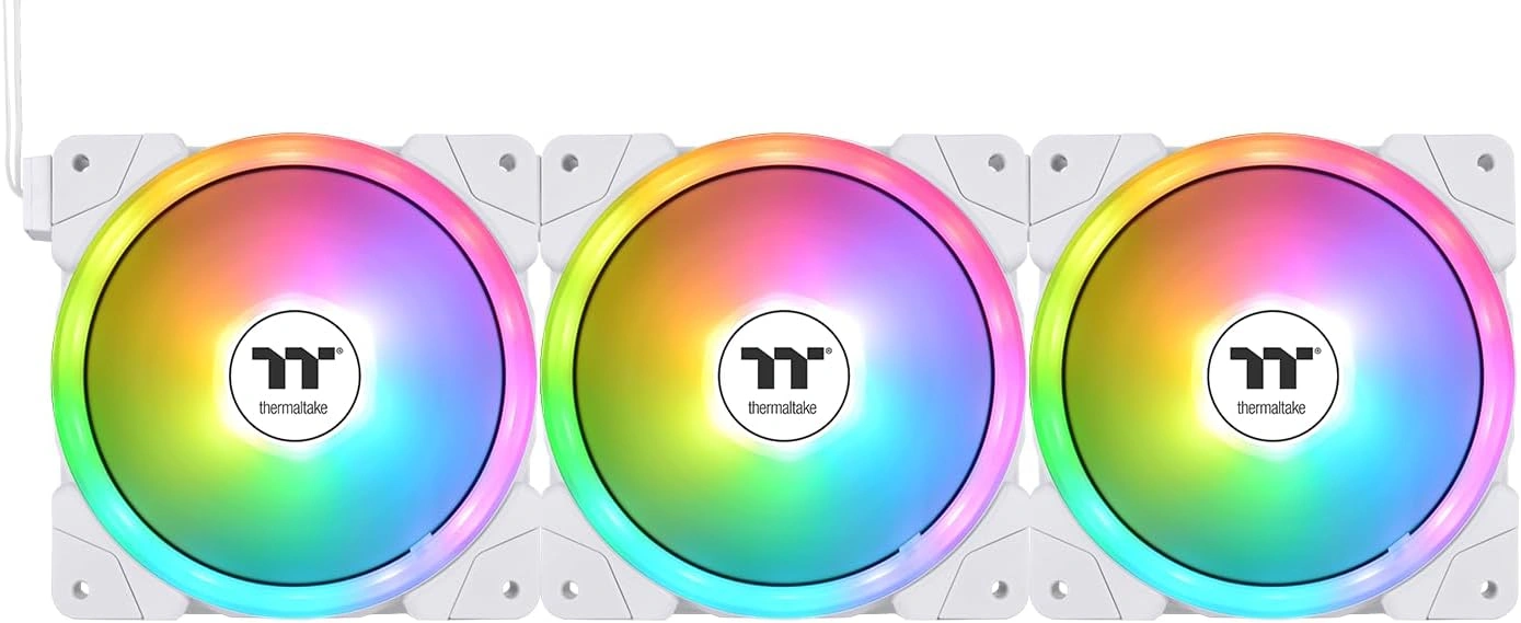 Thermaltake SWAFAN EX14 ARGB Sync White PC Cooling Fan, 140mm 3-Pack, TT Premium Edition | CL-F170-PL14SW-A – Buy Online