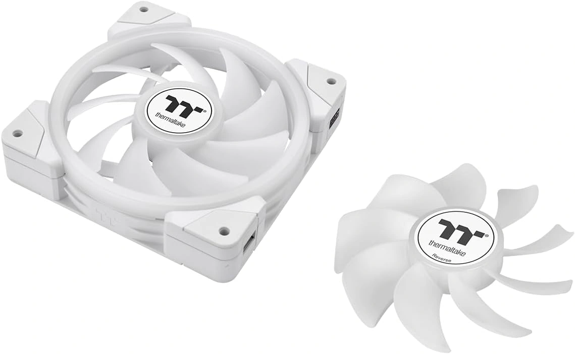 Thermaltake SWAFAN EX14 ARGB Sync White PC Cooling Fan, 140mm 3-Pack, TT Premium Edition | CL-F170-PL14SW-A thumbnail 4