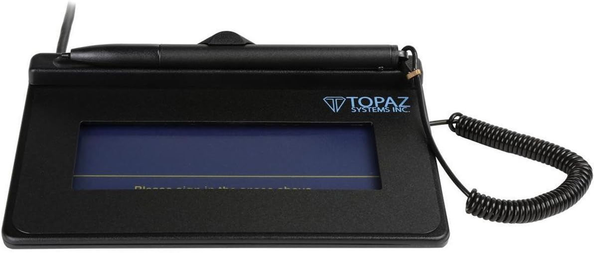 Topaz SigLite 1x5 USB Signature Capture Pad, T-S460-HSB-R, Electronic Signature Pad with USB Connection | T-S460-HSB-R thumbnail 2