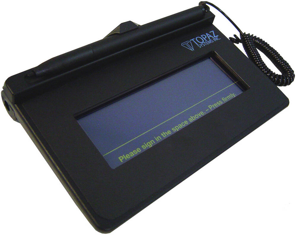 Topaz SigLite 1x5 USB Signature Capture Pad, T-S460-HSB-R, Electronic Signature Pad with USB Connection | T-S460-HSB-R – Buy Online