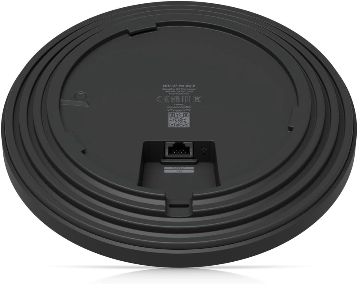 Ubiquiti Ubiquiti UniFi U7 Pro XGS Black Tri-Band Wi-Fi 7 Enterprise Access Point, 8-Stream Performance, Dedicated Spectral Scanning, 10 GbE Uplink, PoE++ Powered | U7-Pro-XGS-B - thumbnail 7