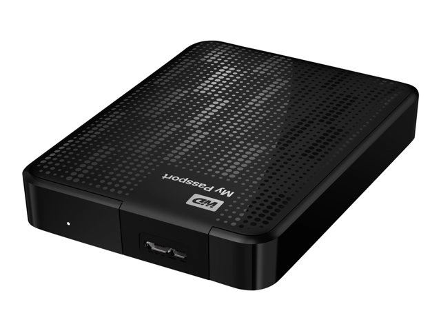 WD My Passport 2TB Portable External Hard Drive, USB 3.0, Password Protection, Slim Design, Black |  WDBY8L0020BBK-EESN thumbnail 3
