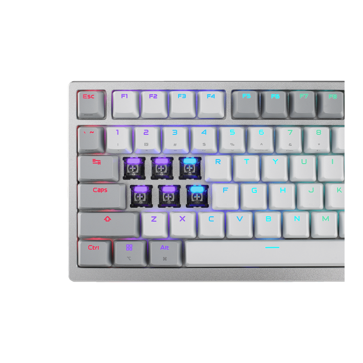 Asus ASUS ROG Azoth 96 HE White Gaming Keyboard, ROG HFX V2 Magnetic Switches, 8K Polling, OLED Display, Tri-Mode Wireless, Eng & Arabic Keyboard | 90MP040H-BKCA10 - thumbnail 10