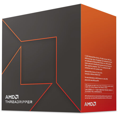 AMD Ryzen Threadripper 7960X 4.2GHz sTR5 Processor, 24 Cores & 48 Threads, 5.3GHz Max Turbo Frequency, 128MB L3 Cache, , AMD Zen 4 Arc, 4CH-DDR5-5200 ECC Memory Max. 1TB | 100-100001352WOF – Buy Online