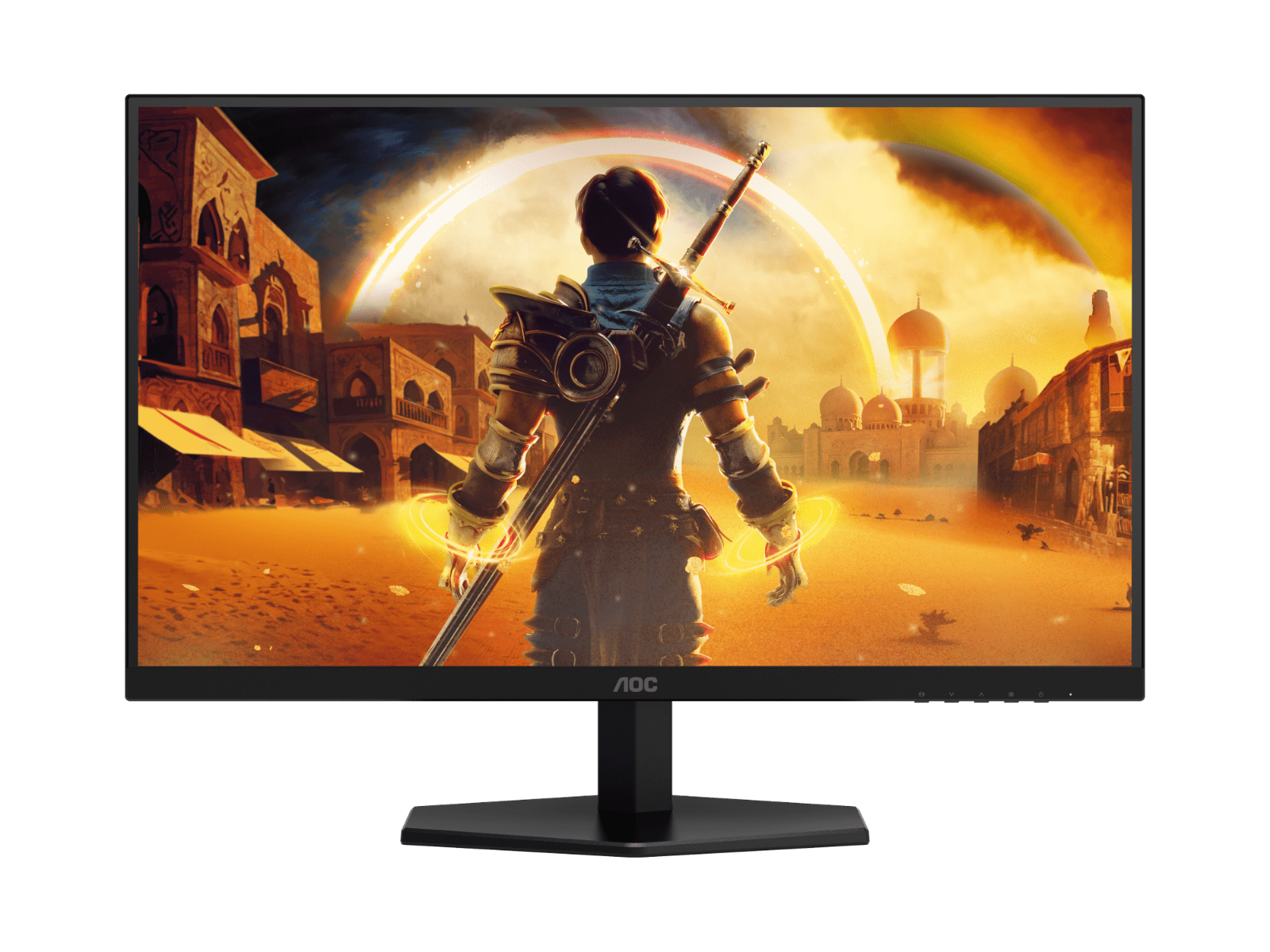 AOC 27G42E 27" Fast IPS Gaming Monitor, 1920 X 1080 (FHD), 0.5ms, Fast IPS, Adaptive Sync, Super color, HDMI, DP, Black & Red | 27G42E – Buy Online