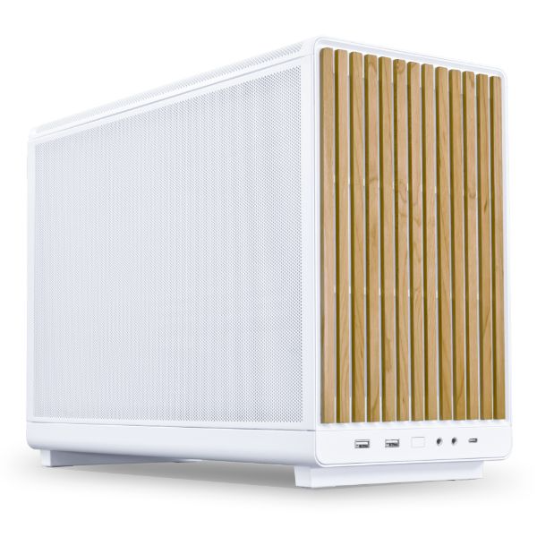 Lian Li A3-mATX Computer Case Wood Edition, 26.3L Micro Form Factor, Supports Up to 360mm Radiator, 10x 120mm Fan Support, Steel Mesh Side & Top Panels, White | G99.A3X-WD.00 – Buy Online