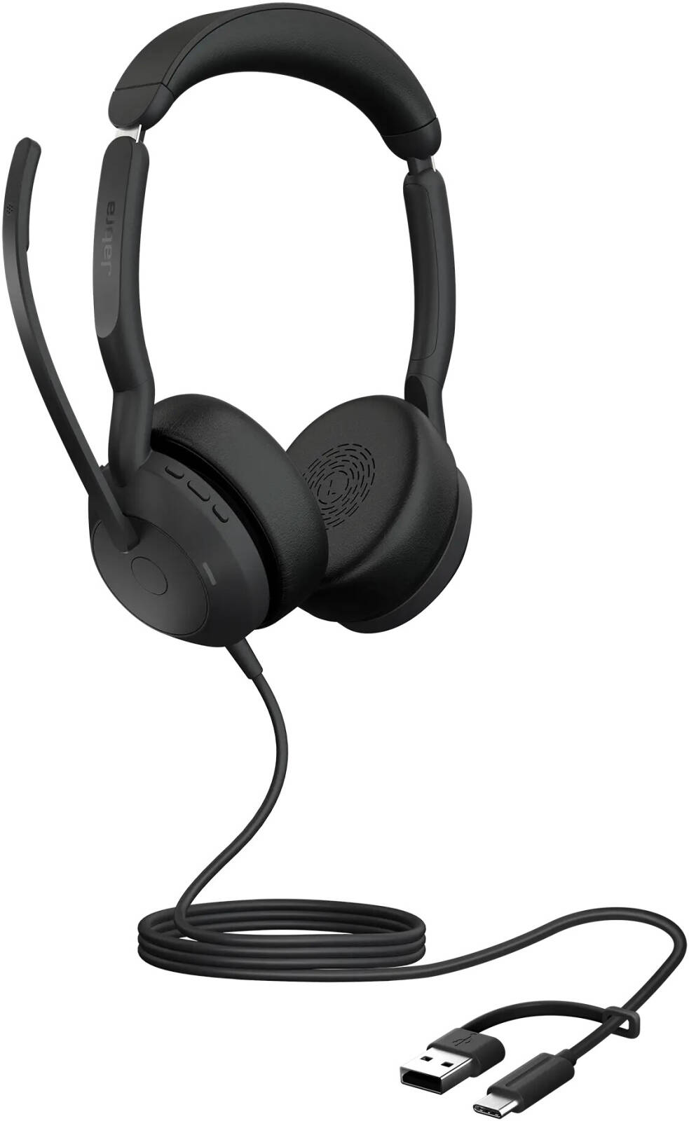 Jabra Evolve2 50 MS Stereo Wired Headset, USB-C and USB-A Connectivity, Microsoft Teams Certified, Active Noise Cancellation | 25089-999-799 thumbnail 3