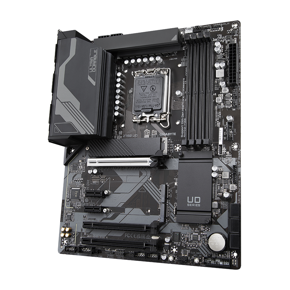 GIGABYTE Z790 UD Motherboard, Intel LGA 1700 (14th/13th/12th Gen), DDR5, PCIe 5.0, 2.5GbE LAN, Triple M.2, USB 3.2 Gen 2x2 Type-C, Ultra Durable | Z790 UD – Buy Online