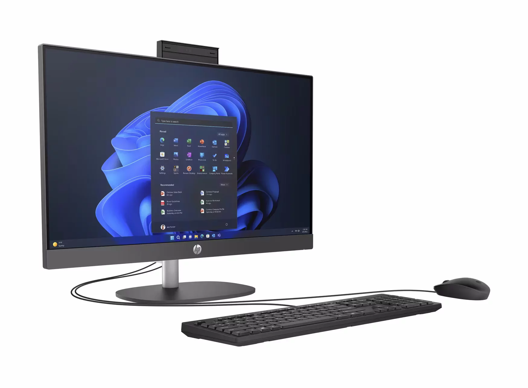 HP ProOne 240 G10 All-in-One PC, 23.8" FHD IPS, Intel Core i7-1355U, 16GB RAM, 512GB SSD, 5MP Camera, Wi-Fi 6, DOS (No Pre-installed OS), Black | 9M9H4AT#BH5 – Buy Online