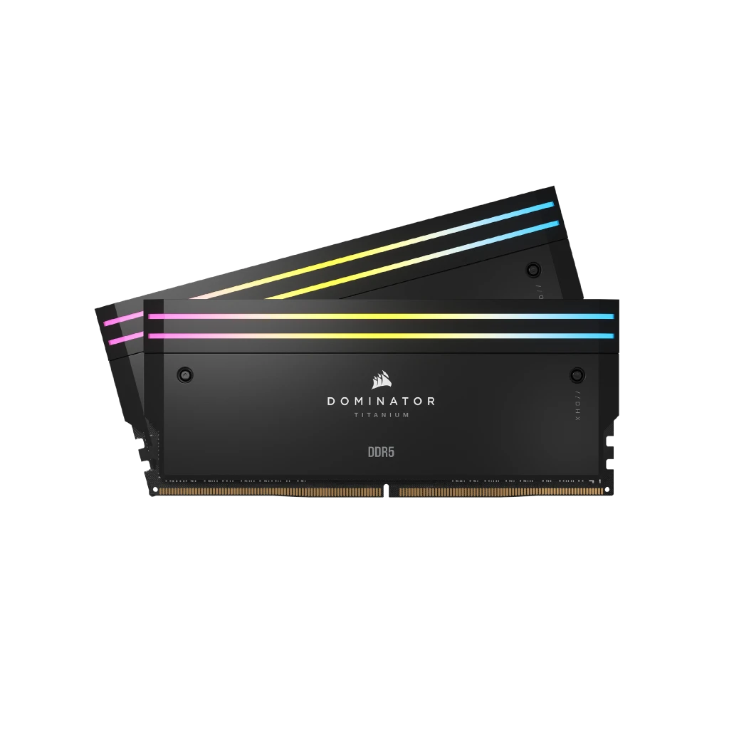 Corsair Dominator Titanium RGB 96GB 2x48GB DDR5 DRAM 6600MT/s CL32 Intel XMP Memory Kit  Black | CMP96GX5M2B6600C32 – Buy Online