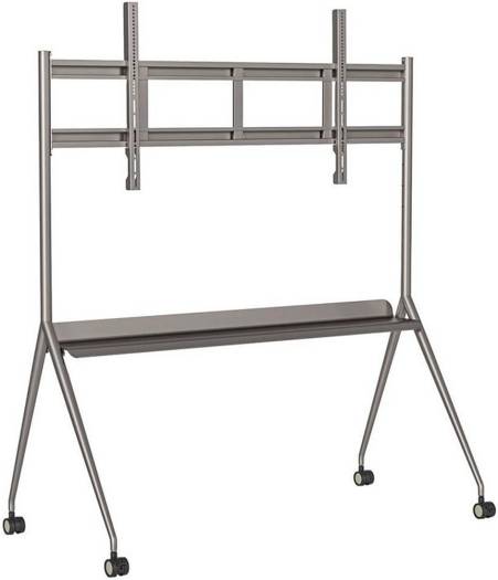 Hikvision DS-D5ABKY2-S Mobile Monitor Stand for Interactive Screen, High Quality Cold Rolled Steel Construction, Compatible Up to 55/65/75" Screens, Max Load 85kg, Silver-Gray | DS-D5ABKY2-S – Buy Online