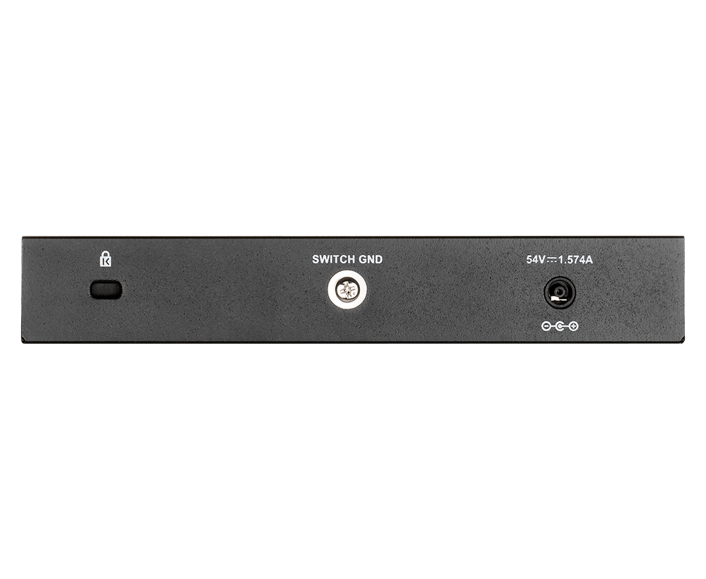 D-Link DGS-1100-08P 8-Port Gigabit Smart Managed PoE Switch, 64W PoE Budget, Fanless Desktop Design, Surveillance VLAN thumbnail 2