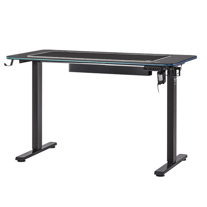 Thermaltake Thermaltake GT120 RGB Height Adjustable Office & Gaming Desk, High-quality Mouse Pad, Anti-collision Safety Sensor, Cup Holder, Headset Hanger, Cable Management System  | GGD-GTM-BKEIRX-01 - product view 1 of 6