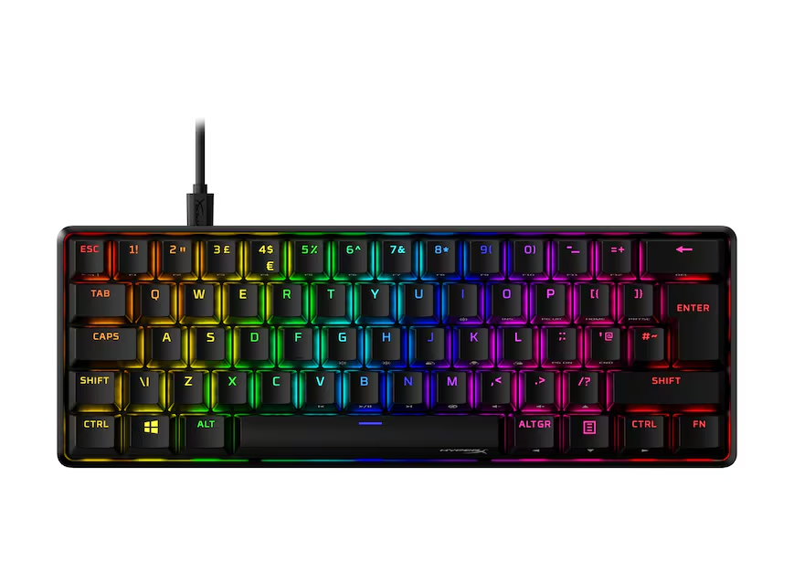 HyperX Alloy Origins 60 Mechanical Gaming Keyboard, Black, Petite 60% form factor, Double shot PBT, Customizable with HyperX NGENUITY Software, HX Red, | 6P6K8AA#2N – Buy Online