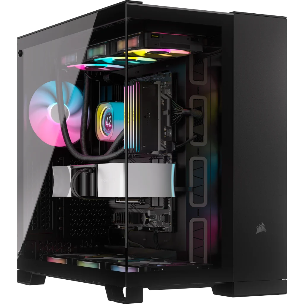 Corsair iCUE LINK 6500X RGB Mid-Tower ATX Dual Chamber PC Case, 3x RX RGB Fans & System Hub, Compatible with Reverse Connector mATX & mITX MOBO's,  Black | CC-9011269-WW – Buy Online
