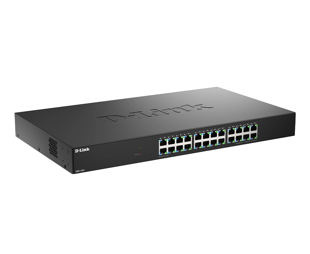 D-Link DMS-1024 24-Port Multi-Gigabit Unmanaged Switch, 2.5Gbps, Fanless Silent Design | DMS-1024 thumbnail 2