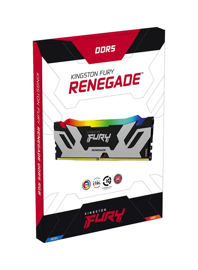 Kingston Kingston Fury Renegade 96GB (2 x 48GB) DDR5-6400 MTs CL32 288-Pin RGB DIMM Kit, Intel XMP, 48ns(min.) Row Cycle Time, CL(IDD) 40 cycles | KF564C32RSAK2-96 - thumbnail 4