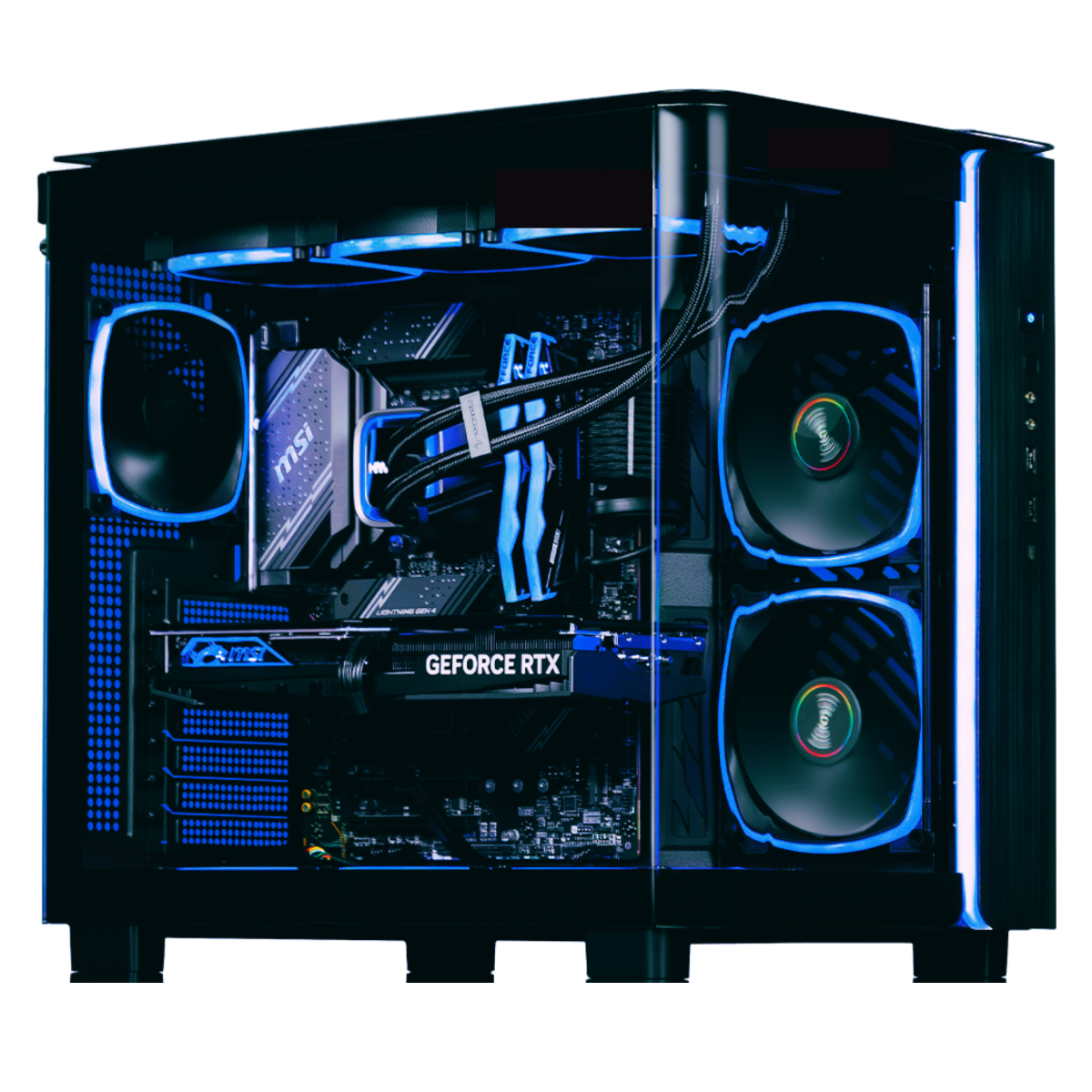 High-End Black AMD Gaming PC, AMD 7800X3D Ryzen 7, VENTUS 3X 5070 Ti OC Edition 16GB, 32GB (2x16GB) 6000MHz, 1TB NV3 NVMe, 850W, AIO Cooler – Buy Online