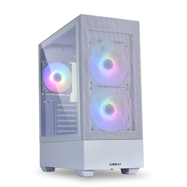 Lian Li Lancool 205 Mesh C X Airflow ATX PC Case, Tower Chassis, Tempered Glass Side Panel, SPCC Mesh Panel, 165mm PSU, 120mm PWM Fan, USB 3.0, 160mm Height Clearence, White | Lancool 205 Mesh C – Buy Online