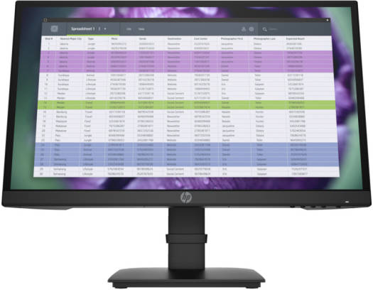 HP P22 G4 Monitor, 21.5" FHD IPS Display, 75Hz Refresh Rate, 5ms ( GtG with Overdrive ) Response Time, 1000:1 Contrast Ratio, Anti-Glare Technology, Black | 1A7E4AA – Buy Online