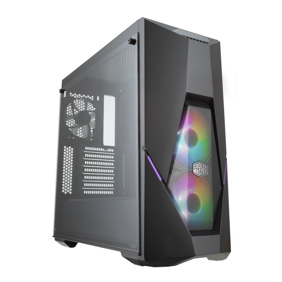 Cooler Master MasterBox K500D ARGB Tempered Glass Mid-Tower ATX Case, 5.25" Drive Bays, 2x120mm ARGB Fan, Black | MCB-K500D-KGNN-S02 – Buy Online