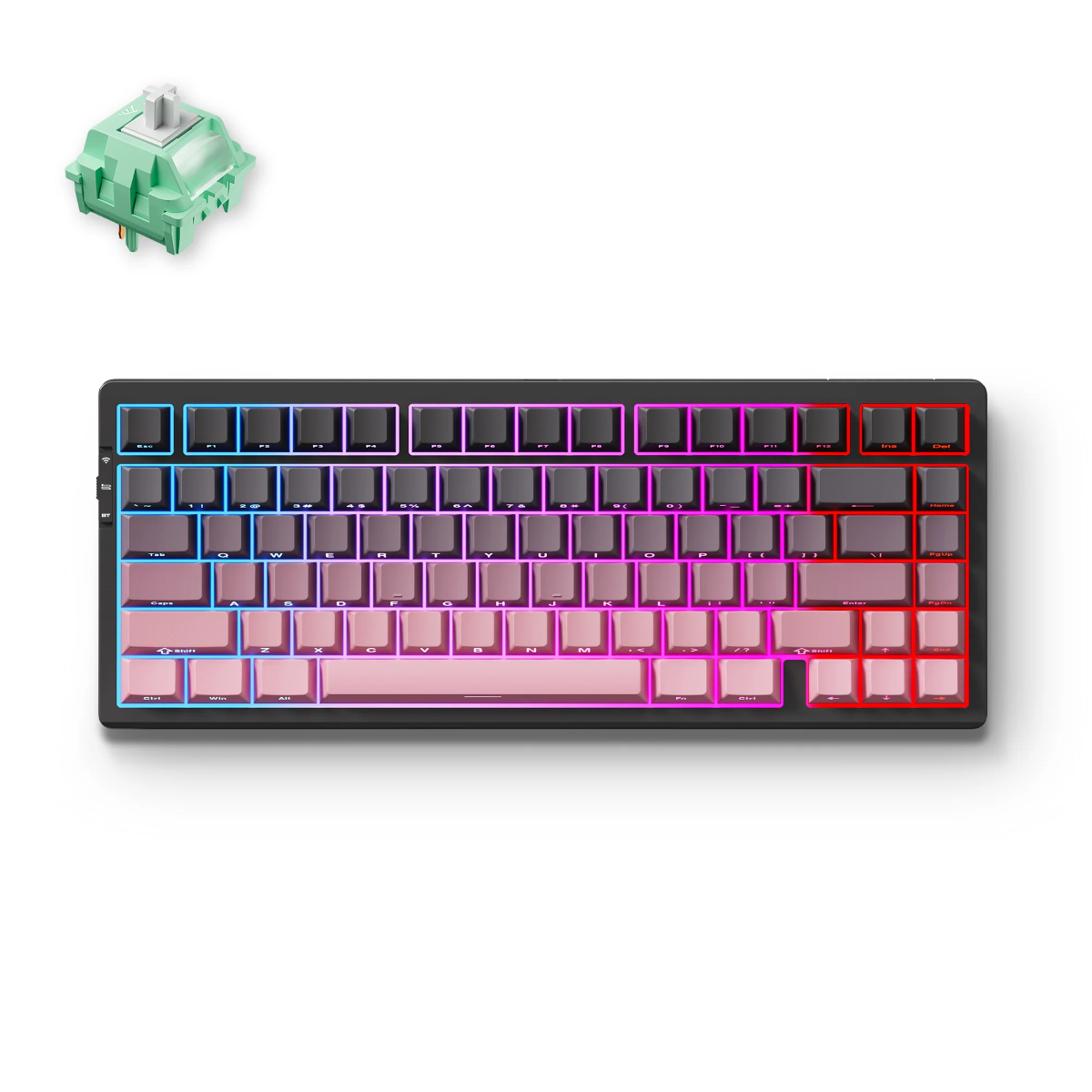 MCHOSE G75 Pro Tri-mode Gasket Structure Gaming Mechanical Keyboard, 2.4GHz | BT | Wired, 75% Layout, Cabbage Tofu Switch, Black |  MC-G75-18 – Buy Online