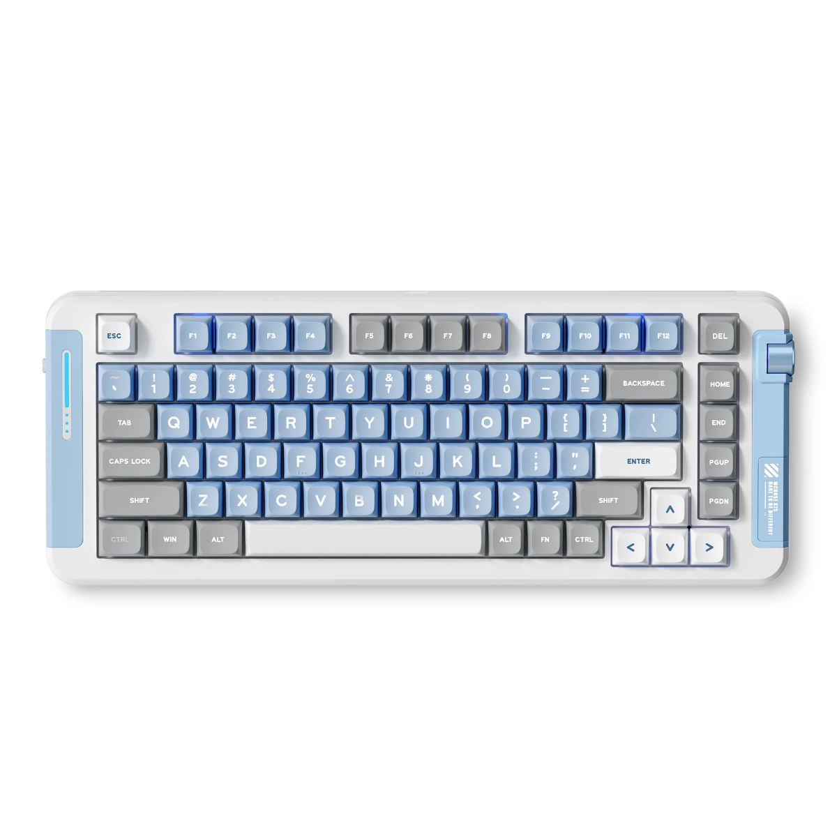 MCHOSE X75 Wireless Gasket Mount Mechanical Keyboard, 2.4GHz wireless, BT, Wired USB, Hyacinth Switch, Blue and Grey | MC-X75-18 – Buy Online
