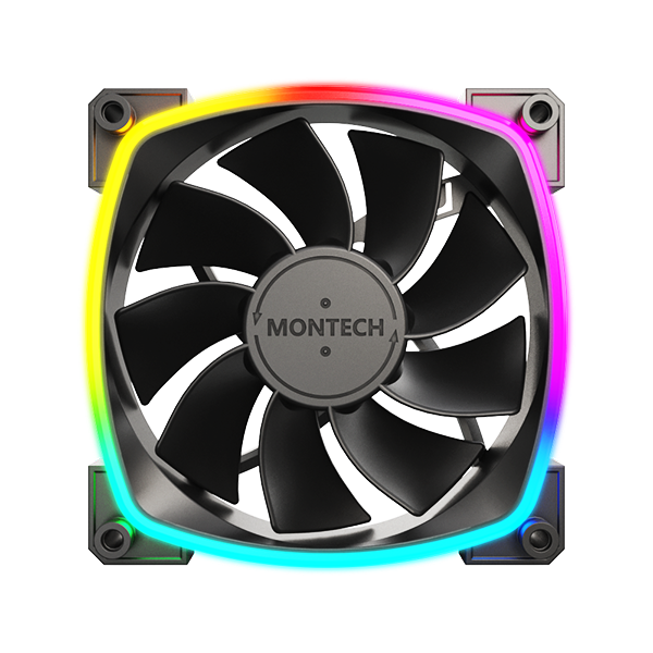 Montech RX 120 ARGB Reversed Fan 1600PWM Black