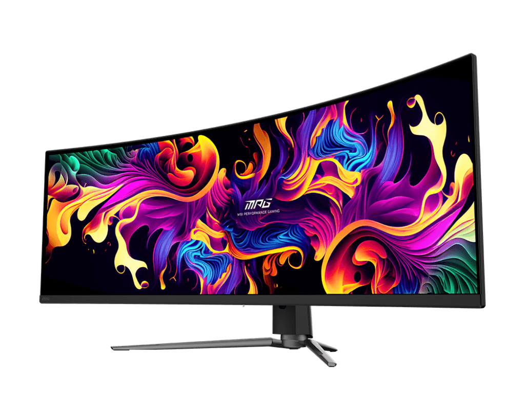 MSI MPG 491CQP QD-OLED Curved Gaming Monitor, 49-inch, DQHD (5120 x 1440), 144Hz, 0.03ms(GtG), 1800R Curved, VESA, DisplayHDR True Black 400, HDMI 2.1, Adaptive-Sync, MSI OLED Care 2.0, Black | 9S6-3FA84T-013  3 YEAR WARRANTY – Buy Online