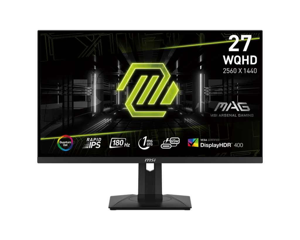 MSI MAG 274QRF QD E2 Gaming Monitor, 27" WQHD Rapid IPS Display, 180Hz Refresh Rate, 1ms (GtG) Response Time, Adaptive Sync Technology, 1.07B Display Color, Black | MAG-274QRF-QD-E2 – Buy Online