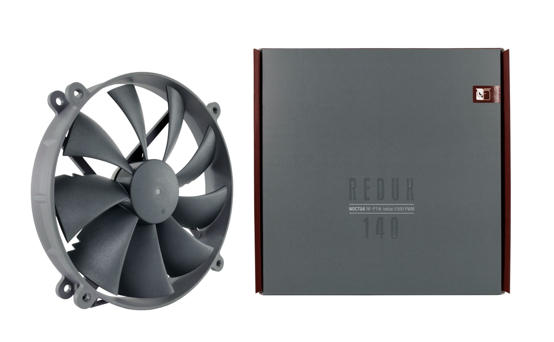 Vortex Control Notches Noctua NF-P14r Redux-1500 PWM 140x140x25mm, Round frame, 4-pin PWM ...