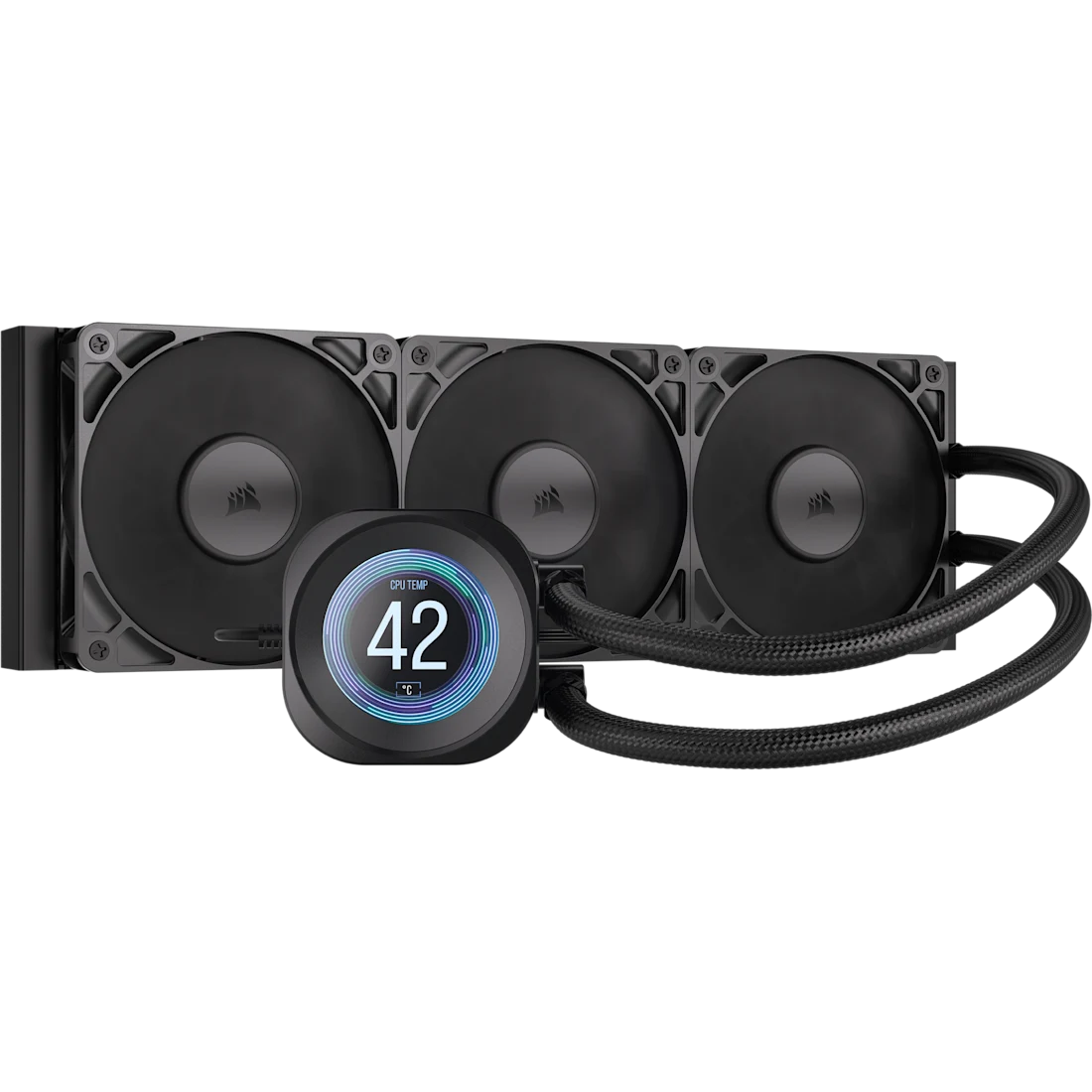 CORSAIR NAUTILUS 360 RS LCD Liquid Non RGB CPU Cooler, 2.1" IPS Display, 3x Non-RGB RS120 Fans, Intel LGA 1851/1700 & AMD AM5 | CW-9061033-WW – Buy Online