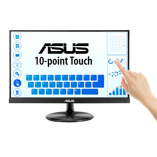 ASUS VT229H 21.5" Multi-Touch Gaming Monitor, 10-Point Touch, IPS, Full HD (1920 x 1080), Frameless, Flicker Free | 90LM0490-B0217 – Buy Online