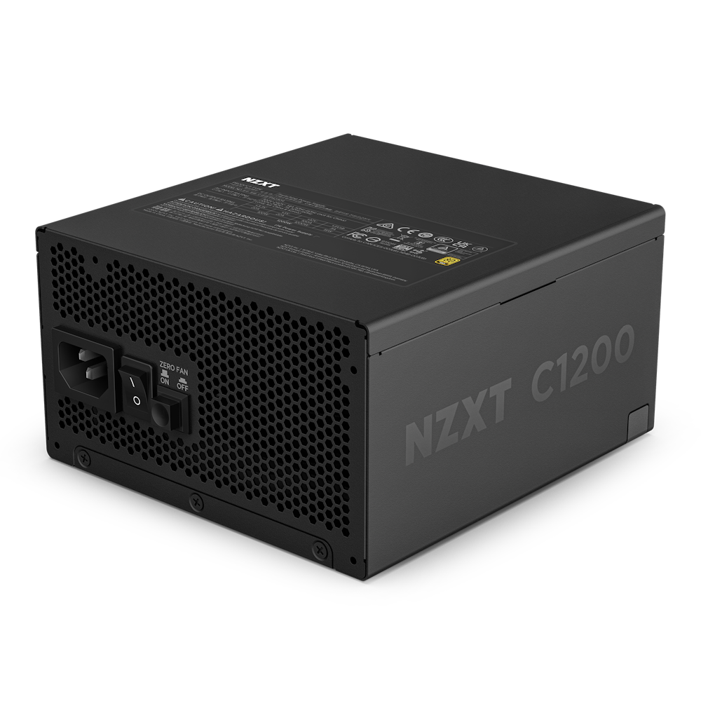 NZXT C1200 Gold ATX 3.1 1200 Watt 80 PLUS Gold Fully Modular Power Supply (PSU), 135mm FDB Fan, 12V-2x6, Black | PA-2G2BB-UK – Buy Online