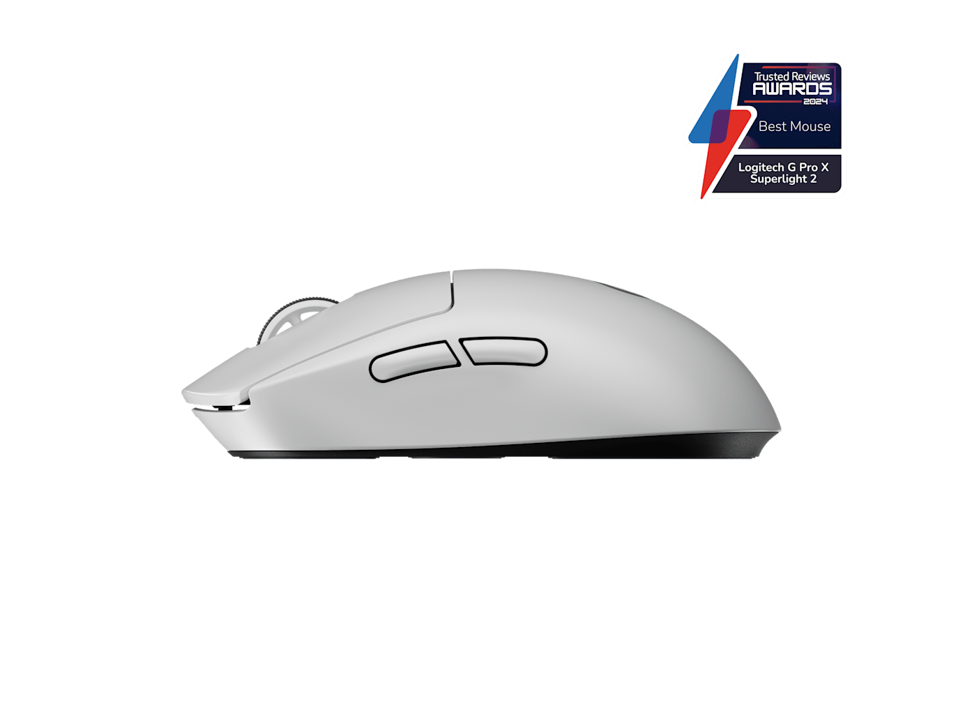 Logitech Logitech G PRO X Superlight 2 Lightspeed Wireless Gaming Mouse, Lightforce Hybrid Switches, HERO 2 Sensor with 32,000 DPI, 5 Prog Buttons, Up to 95H Battery Life, USB-C, PC Mac, White 910-006639 - thumbnail 4