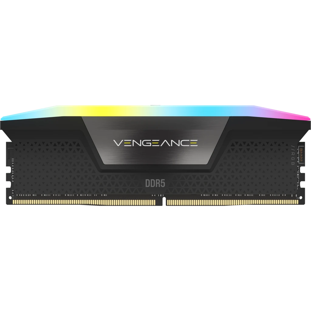 Corsair VENGEANCE RGB 32GB (2x16GB) DDR5 DRAM 6400MT/s CL32 Memory Kit, Black | CMH32GX5M2B6400C32 – Buy Online