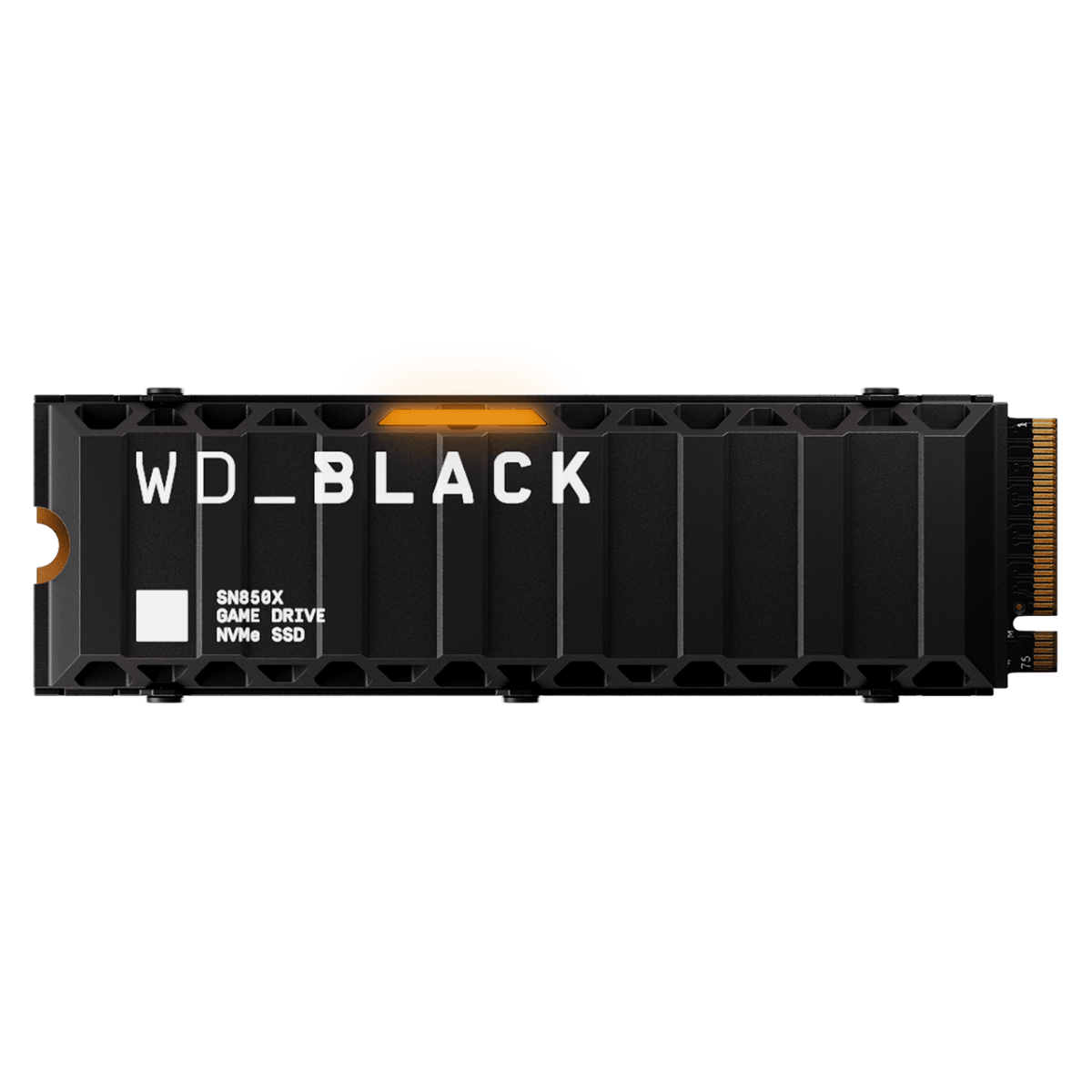 Western Digital WD_BLACK SN850X NVMe 4TB Gaming SSD With Heatsink, 7300MB/s Sequential Read Performance, PCIe Gen4 x4, M.2 2280 | WDS400T2XHE-00BCA0 - product view 1 of 2