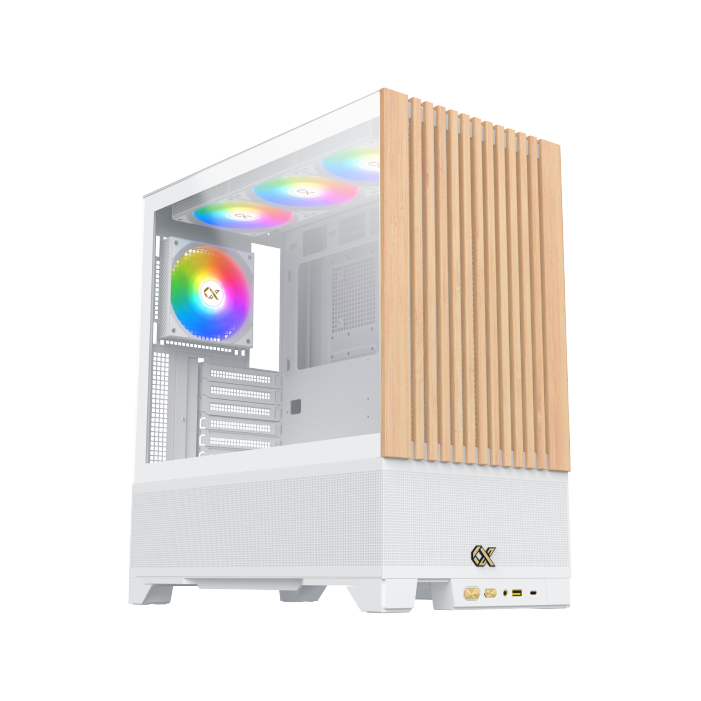 Xigmatek ENDORPHIN WD ARCTIC Mid-Tower Case, Wood Frontpanel & Left TG, Motherboard E-ATX, CPU cooler 190mm, Fan Support 10 Max, Radiator 360mm Max, Graphics Card 420mm, Power Supply 200mm,  White | EN42218 – Buy Online
